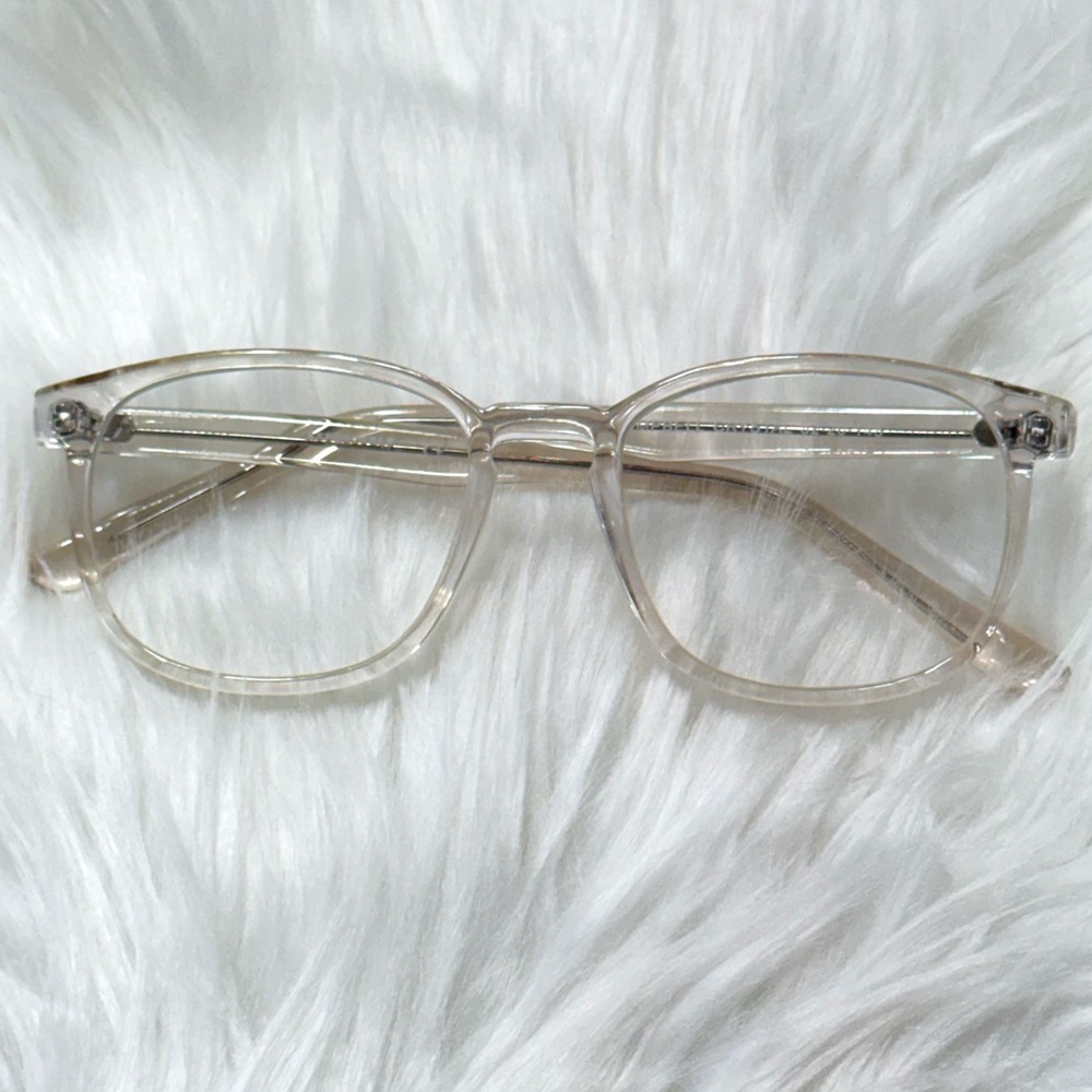 Clear Plastic Eyeglasses Frames Eyewear Unisex - image 1